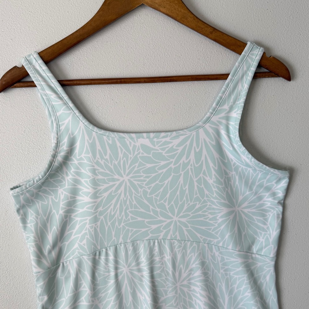 Columbia PFG Freezer Dress M Blue Floral Performance Stretch Outdoor Hiking Boat - Picture 6 of 9